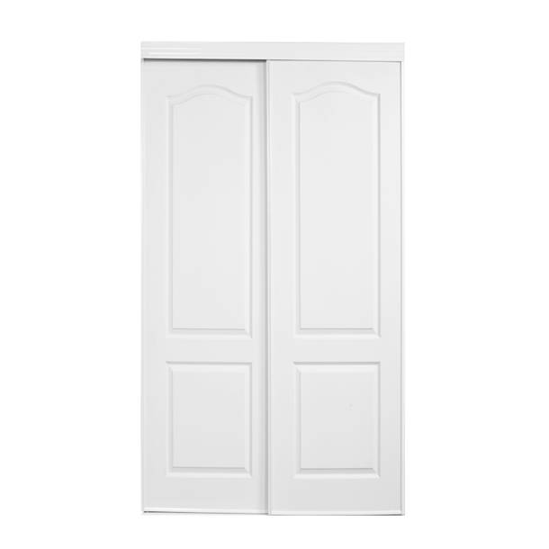 Renin 80.5'' SemiSolid Paneled Prefinished Sliding Closet Doors & Reviews Wayfair